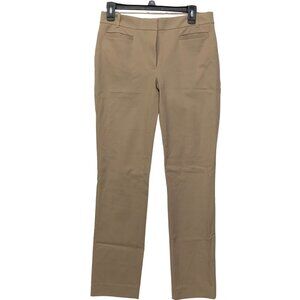 J CREW WOMEN STRETCH KHAKI slim leg PANTS SIZE4 R‎